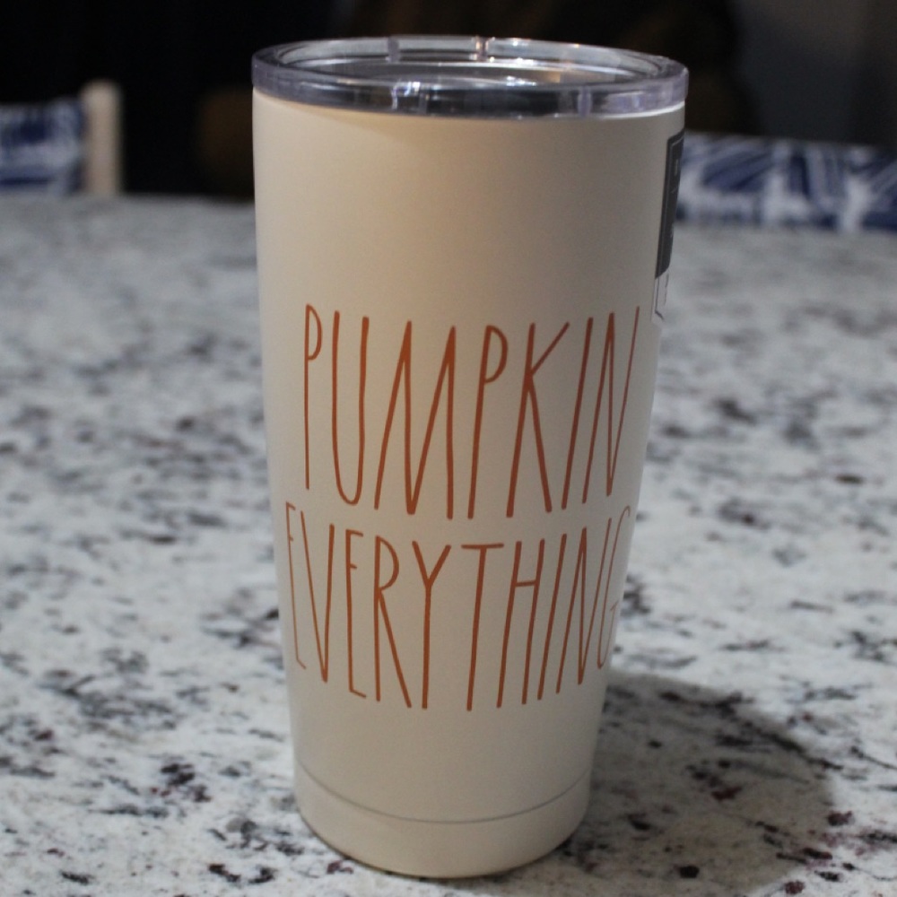 Rae Dunn PUMPKIN EVERYTHING Steel Tumbler